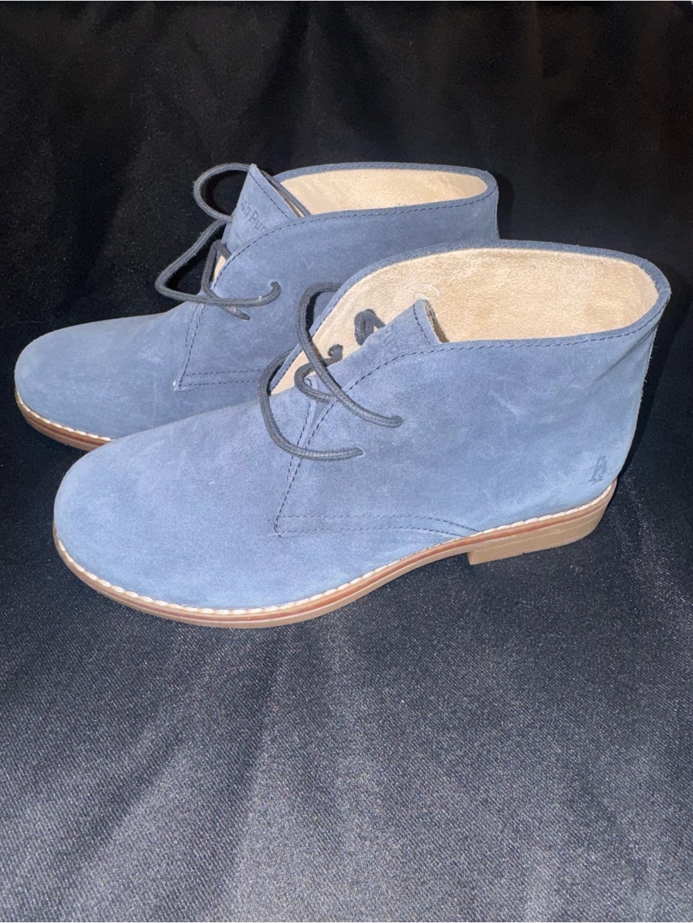 Hush Puppies Navy Suede Chukka Boots - Lace-Up Comfort